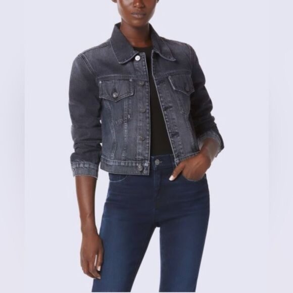 NWOT Cotton Citizen Denim Trucker Jacket Washed Grey - Picture 2 of 5